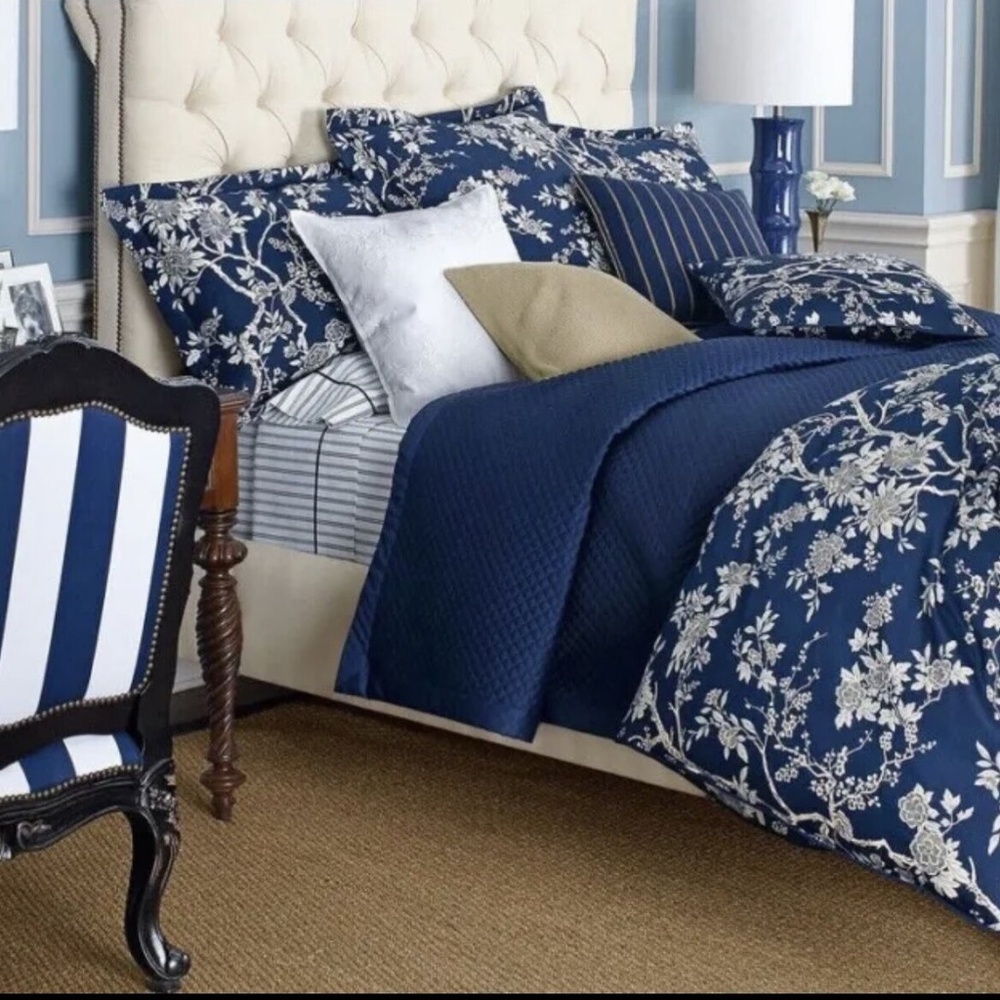 Ralph Lauren standard sham from Deauville collection. New in original packaging.